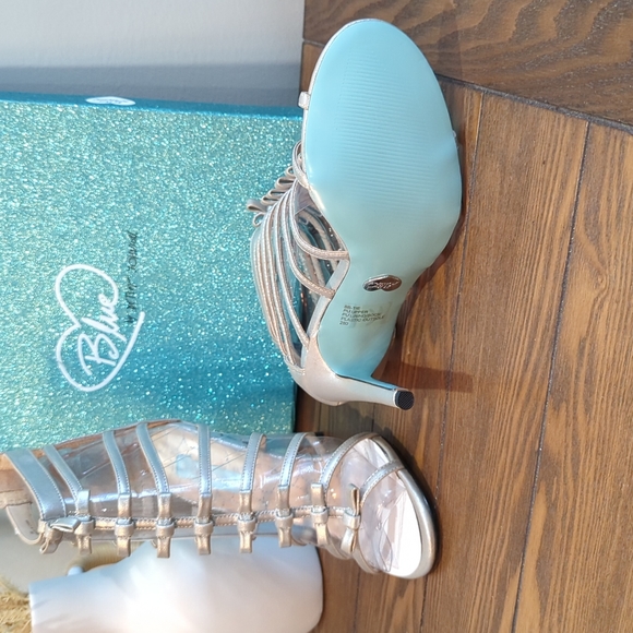 Blue by Betsey Johnson Tie Dress Pump Silver - Picture 3 of 3